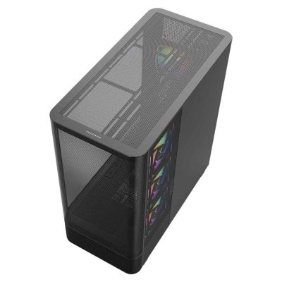 4. MODECOM VOLCANO AQ 300 ARGB MIDI SCHWARZES GEHÄUSE