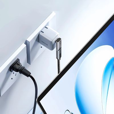 5. Wozinsky WPKF-01 USB-C - USB-C 40Gb/s 240W 8K OTG Winkeladapter - Grau