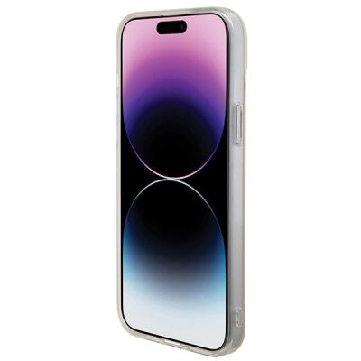 5. Guess IML Iridescent MagSafe Hülle für iPhone 15 Pro – Rosa