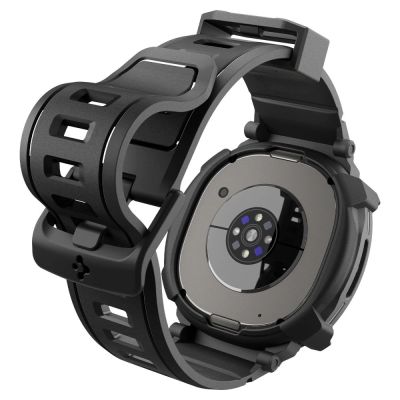 7. Spigen Rugged Armor Pro Armband für Samsung Galaxy Watch 8 Classic 46 mm – Mattschwarz