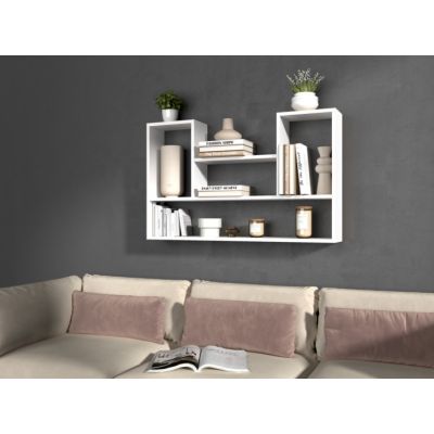 4. BILBAO 4P Hängeregal 100x16xH60 weiß