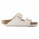 6. Birkenstock Arizona Vegan Damen Textil Narrow Eggshell Flip-Flops für schmale Füße (1022679)