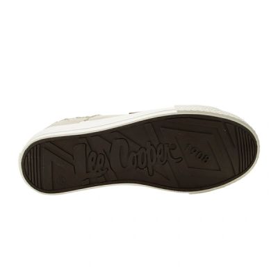 4. Lee Cooper Damen-Sportschuhe, Sneaker, modisch, beige, bequem