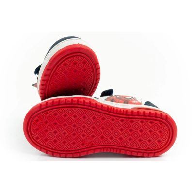 9. Leomil Kinder-Sportschuhe Spiderman Sneaker, leicht, mit Klettverschluss und LED-Beleuchtung, weiß