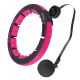HHM16 HULA HOP SCHWARZ/PINK MIT MAGNETEN UND GEWICHT + HMS ZÄHLER