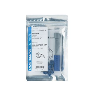 5. SmartKeeper Basic "RJ45 Port" Blocker dunkelblau 10 Stk.+Schlüssel