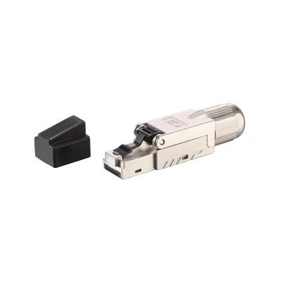 Equip 121172 RJ-45 Stecker Schwarz, Edelstahl
