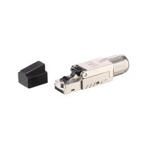 Equip 121172 RJ-45 Stecker Schwarz, Edelstahl
