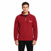 Herren-Fleecejacke Geographical Norway TEQUATEUR BURGUNDY DB MEN 233 (WZ6696H/GN-BURGUNDY)