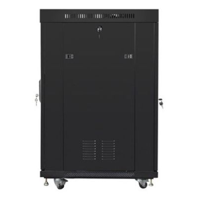 10. Lanberg FF01-8822-23BL 22U Rack, freistehend, schwarz