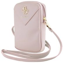 Guess Zip Triangle 4G-Tasche - Rosa