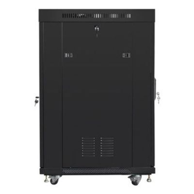 9. Lanberg FF01-8822-23BL 22U Rack, freistehend, schwarz