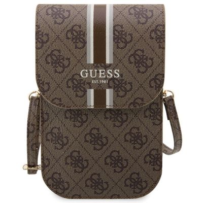 2. Guess 4G Stripe Handtasche – braun