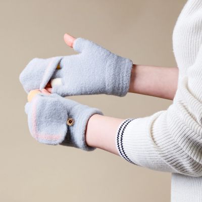 6. Winter-Handyhandschuhe für Damen/Kinder – grau