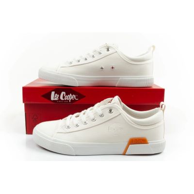 10. Lee Cooper Herren-Sportschuhe, modische weiße Sneaker, bequem