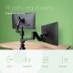 8. Monitorhalterung R-Go Tools R-Go Monitorarm 0"–32" 2 TFT Max. 9 kg Caparo 4 Gasfeder silber