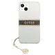 3. Guess GUHCP13SKB4GBR iPhone 13 mini 5.4" Transparente Hardcase 4G Brown Strap Charm