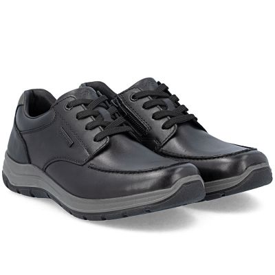 4. Bequeme Herren-Lederschuhe, Weite H, schwarz, Rieker 03607-24