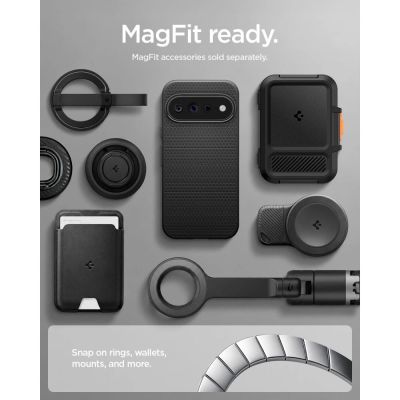 11. Spigen Liquid Air Mag MagSafe Hülle für Google Pixel 11 Pro XL – Mattschwarz