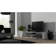 TV-Schrank SOHO 140 weiß/grau glänzend