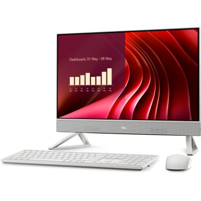 3. Dell 24 AiO EC24250 i5-1334U 23,8" FHD Matt 16GB DDR5 SSD512 Iris Xe Grafikkamera 5MP WLAN+BT Tastatur mit Hintergrundbeleuchtung Windows 11 Pro 3 Jahre ProSupport