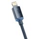 3. Baseus CAJY000201 Lightning – USB-C PD QC-Kabel 20 W 480 Mbit/s 1,2 m – Schwarz