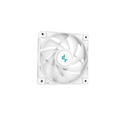 4. DeepCool LS520 WH All-in-One-Flüssigkeitskühler für Prozessoren, 12 cm, Weiß, 1 Stück.