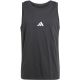 2. adidas Essentials Tanktop für Herren mit kleinem Logo, Schwarz, JE8986
