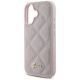 6. Guess iPhone 16 Hülle mit gestepptem Metalllogo – Rosa