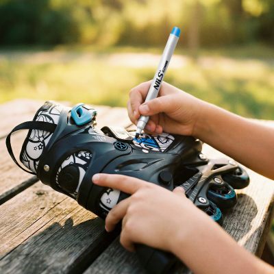 7. NH10907 4-in-1 Rollschuhe mit verlängerten Hockeykufen, Tinty Green, Größe S (31-34), Nils Extreme