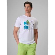 Herren-T-Shirt mit Aufdruck, regulär, Größe 4F 4FRSS26TTSHM4303-10S