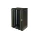 11. Digitus Unique 19" 20HE Wand-Netzwerkschrank 600x450 mm, Glastür, schwarz, ungeteilt, montiert, 100 kg