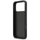 7. DKNY Hülle mit sich wiederholendem Texturmuster und Ton-in-Ton-Streifen für iPhone 17 Pro Max – Schwarz