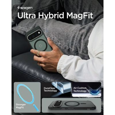 11. Spigen Ultra Hybrid Mag MagSafe Hülle für Google Pixel 11 Pro – Schwarz und Grau