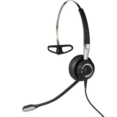 Jabra 2406-820-204 Kopfhörer/Headset, kabelgebunden, Nackenbügel, Ohrbügel, Kopfbügel, Büro/Callcenter, Schwarz, Silber