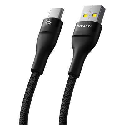 5. Baseus Flash 2 USB-auf-USB-C-Kabel 100 W 2 m (Schwarz)
