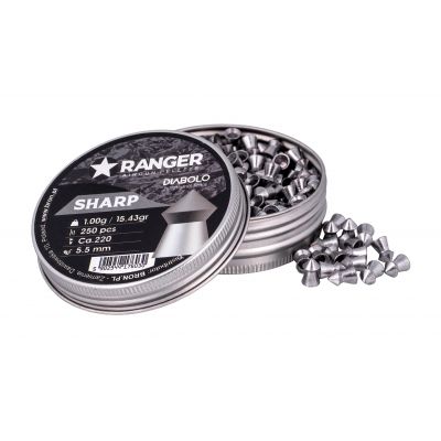 5,5 mm RANGER Diabolo Sharp Point Pellets 250 Stk. 1,00 g