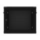 7. Wandregalschrank 19" 9U 600X450 SCHWARZ PERFORIERT TÜR LANBERG (FLAT PACK)