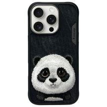 Nimmy Big Eyed Pet 2.0 Panda Hülle für iPhone 16 Pro - Schwarz