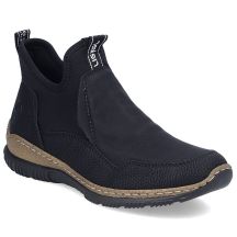 Schwarze, ungefütterte Damen-Ankle-Boots Rieker N3275-01