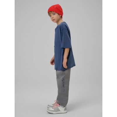 3. Locker geschnittenes Jungen-T-Shirt mit Aufdruck 4F 4FJRSS26TTSHM3467-31S