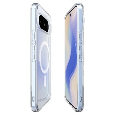 9. Spigen Ultra Hybrid Mag MagSafe Case für Google Pixel 10 / 10 Pro - Klar und Weiß