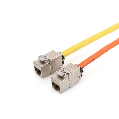 48. Digitus Keystone Modul CAT 6A, geschirmt mit intelligentem Kabelmanagement, Set (24 Stück)