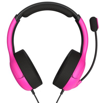 4. PDP Nebula Kabelgebundenes Gaming-Headset mit Kopfbügel, Schwarz, Pink
