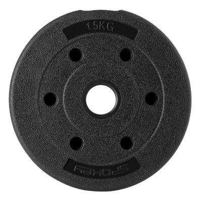 29. 4-in-1-Hantelset (Langhantel, Kurzhanteln, Kettlebell, Liegestützgriffe) Spokey PONDUS SET 20 kg