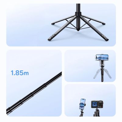 4. Universeller tragbarer Selfie-Stick-Halter für Handy/Kamera/DSLR – Advanced mit vierfüßiger Basis