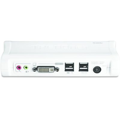TRENDnet 2-Port-DVI/USB/Audio-KVM-Switch mit Kabeln