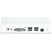 TRENDnet 2-Port-DVI/USB/Audio-KVM-Switch mit Kabeln