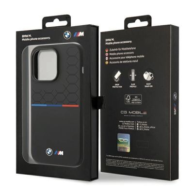 8. BMW Silikon-Musterhülle für iPhone 15 Pro – Schwarz