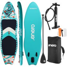 SET - SUP BOARD 140KG AUFBLASBAR ENERO 320x91x15CM SEA